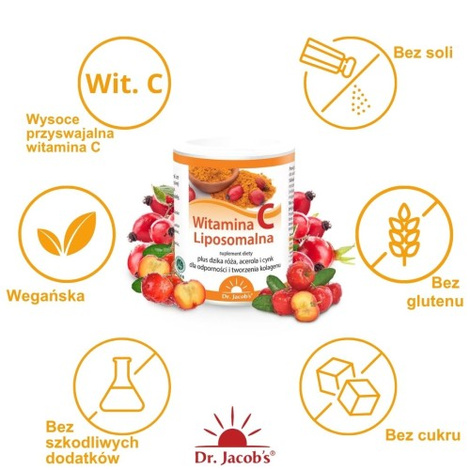 Witamina C Liposomalna suplement diety Dr. Jacob`s